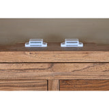 Display Stand Home ESPRIT Natural Recycled Wood Elm wood 100 X 45 X 220 cm-2