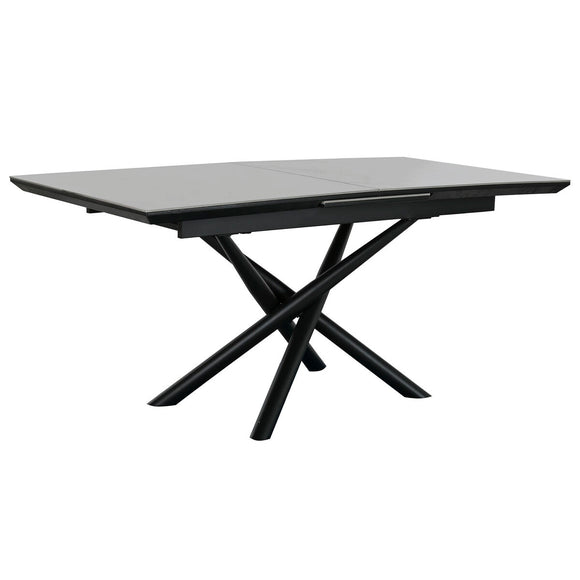 Dining Table Home ESPRIT Black Grey Metal Ceramic 160 x 90 x 76 cm-0