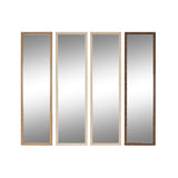 Free standing mirror Home ESPRIT Brown Beige Grey Natural Crystal polystyrene 45 X 40 X 166 cm (4 Units)-0