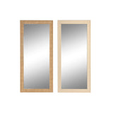 Wall mirror Home ESPRIT Beige Natural 74 X 2 X 162 cm (2 Units)-0