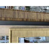 Wall mirror Home ESPRIT Beige Natural Scandi 60 x 2 x 90 cm (4 Units)-1