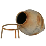 Vase Home ESPRIT Beige Metal 49 X 49 X 93 cm-1