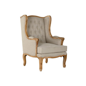 Armchair Home ESPRIT White Natural Mango wood 72 x 75 x 110 cm-0