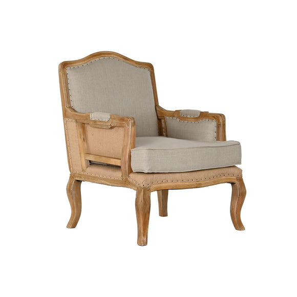 Armchair Home ESPRIT White Natural Mango wood 72 x 80 x 95 cm-0