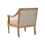 Armchair Home ESPRIT White Natural Mango wood 70 x 75 x 83 cm-5