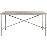 Dining Table Home ESPRIT White Iron Mango wood 160 X 90 X 80 cm-1