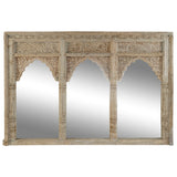 Wall mirror Home ESPRIT Natural 160 x 12 x 110 cm-0