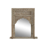 Wall mirror Home ESPRIT Natural 60 x 10 x 85 cm-0