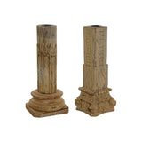 Decorative Figure Home ESPRIT Brown Column 30 x 30 x 75 cm-0