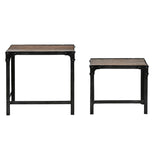 Set of 2 tables Home ESPRIT Natural 48 x 36 x 45 cm-1