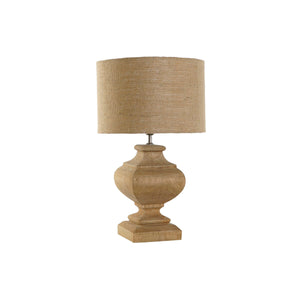 Desk lamp Home ESPRIT Natural Jute Wood 50 W 220 V 36 x 36 x 58 cm-0