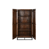 Cupboard Home ESPRIT Natural Recycled Wood 45 x 90 x 180 cm-8