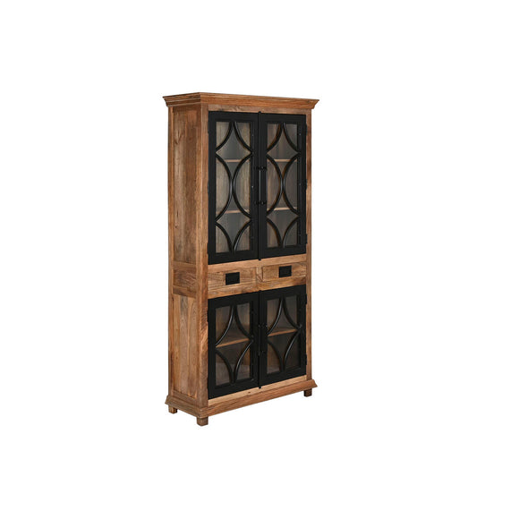 Display Stand Home ESPRIT Black Natural Iron Mango wood 100 X 40 X 200 cm-0