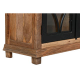 Display Stand Home ESPRIT Black Natural Iron Mango wood 100 X 40 X 200 cm-5