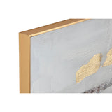 Canvas Home ESPRIT White Golden polystyrene Canvas Abstract 101,5 x 4 x 101,5 cm (2 Units)-3