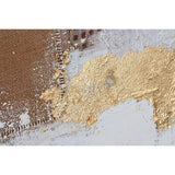 Canvas Home ESPRIT White Golden polystyrene Canvas Abstract 101,5 x 4 x 101,5 cm (2 Units)-2