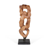 Decorative Figure Home ESPRIT Black Natural 44 X 26 X 93 cm-0