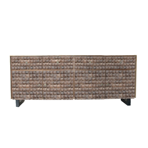 Sideboard Home ESPRIT Teak Coconut Fibre 200 X 45 X 80 cm-0