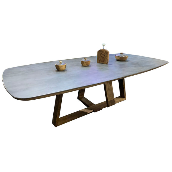 Dining Table Home ESPRIT Ceramic Teak 240 X 120 X 78 cm-0