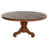 Dining Table Home ESPRIT Natural Teak 160 X 160 X 78 cm-1