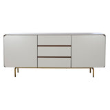 Sideboard Home ESPRIT White Brown Golden Wood MDF Wood 183 X 41,5 X 80 cm-1