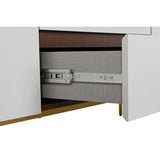 Sideboard Home ESPRIT White Brown Golden Wood MDF Wood 183 X 41,5 X 80 cm-4