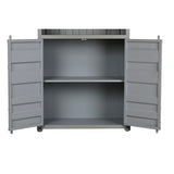 Shelves Home ESPRIT Grey Sky blue Metal MDF Wood 87 x 44 x 168,5 cm-4
