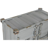 Bottle rack Home ESPRIT Grey Sky blue 77 x 41 x 64 cm-9