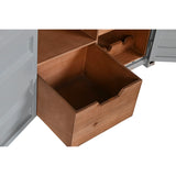 Bottle rack Home ESPRIT Grey Sky blue 77 x 41 x 64 cm-4