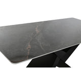 Dining Table Home ESPRIT Black Metal Ceramic 180 x 90 x 75 cm-7