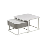 Centre Table Home ESPRIT White 70 x 70 x 45 cm-1