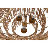 Ceiling Light Home ESPRIT Golden Natural Wood Metal 70 x 70 x 157 cm-3