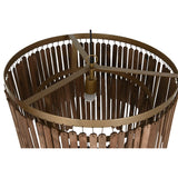 Ceiling Light Home ESPRIT Brown Golden Wood Metal Mango wood 50 W 60 x 60 x 48 cm-5