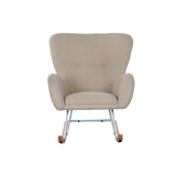 Rocking Chair Home ESPRIT White Polyester Metal 74 X 90 X 95 cm-1