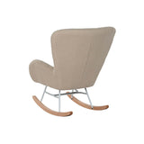 Rocking Chair Home ESPRIT White Polyester Metal 74 X 90 X 95 cm-5