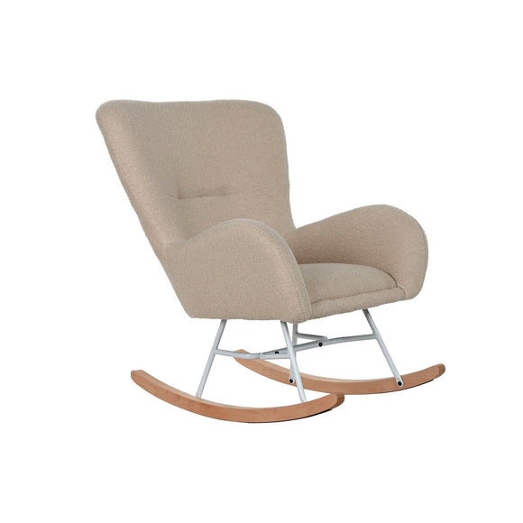 Rocking Chair Home ESPRIT White Polyester Metal 74 X 90 X 95 cm-0