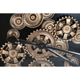 Wall Clock Home ESPRIT Black Golden Metal Crystal 127 X 9 X 127 cm-3