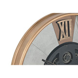 Wall Clock Home ESPRIT Black Golden Metal Crystal Vintage 80 x 9,5 x 80 cm-3