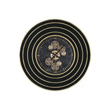 Wall Clock Home ESPRIT Black Golden Metal Crystal 108 X 8,5 X 108 cm-0