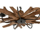 Ceiling Light Home ESPRIT Iron Teak 90 x 90 x 35 cm-5