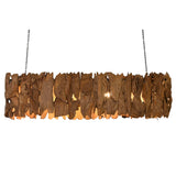 Ceiling Light Home ESPRIT Iron Teak 160 x 30 x 40 cm-1