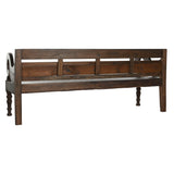 Bench Home ESPRIT Dark brown Teak 196 x 68 x 82 cm-4