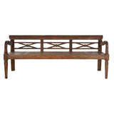 Bench Home ESPRIT Dark brown Teak 190 x 70 x 75 cm-1