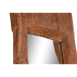 Free standing mirror Home ESPRIT Natural Crystal Teak 45 X 45 X 285 CM-2