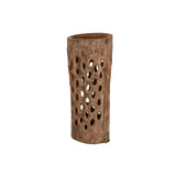 Vase Home ESPRIT Natural Teak 30 x 30 x 75 cm 30 x 31 x 76,5 cm-0