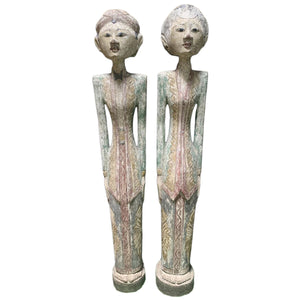 Decorative Figure Home ESPRIT 35 x 15 x 102 cm (2 Pieces)-0