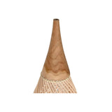 Lamp Shade Home ESPRIT Natural Bamboo Teak 35 x 35 x 85 cm (2 Units)-2