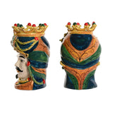 Planter Home ESPRIT Green Multicolour Porcelain 20 x 20 x 29 cm (2 Units)-3