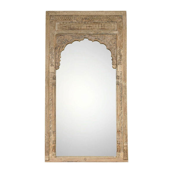 Wall mirror Home ESPRIT Natural 160 x 14,5 x 260 cm-0