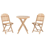 Table set with 2 chairs Home ESPRIT 61 x 61 x 73 cm-1